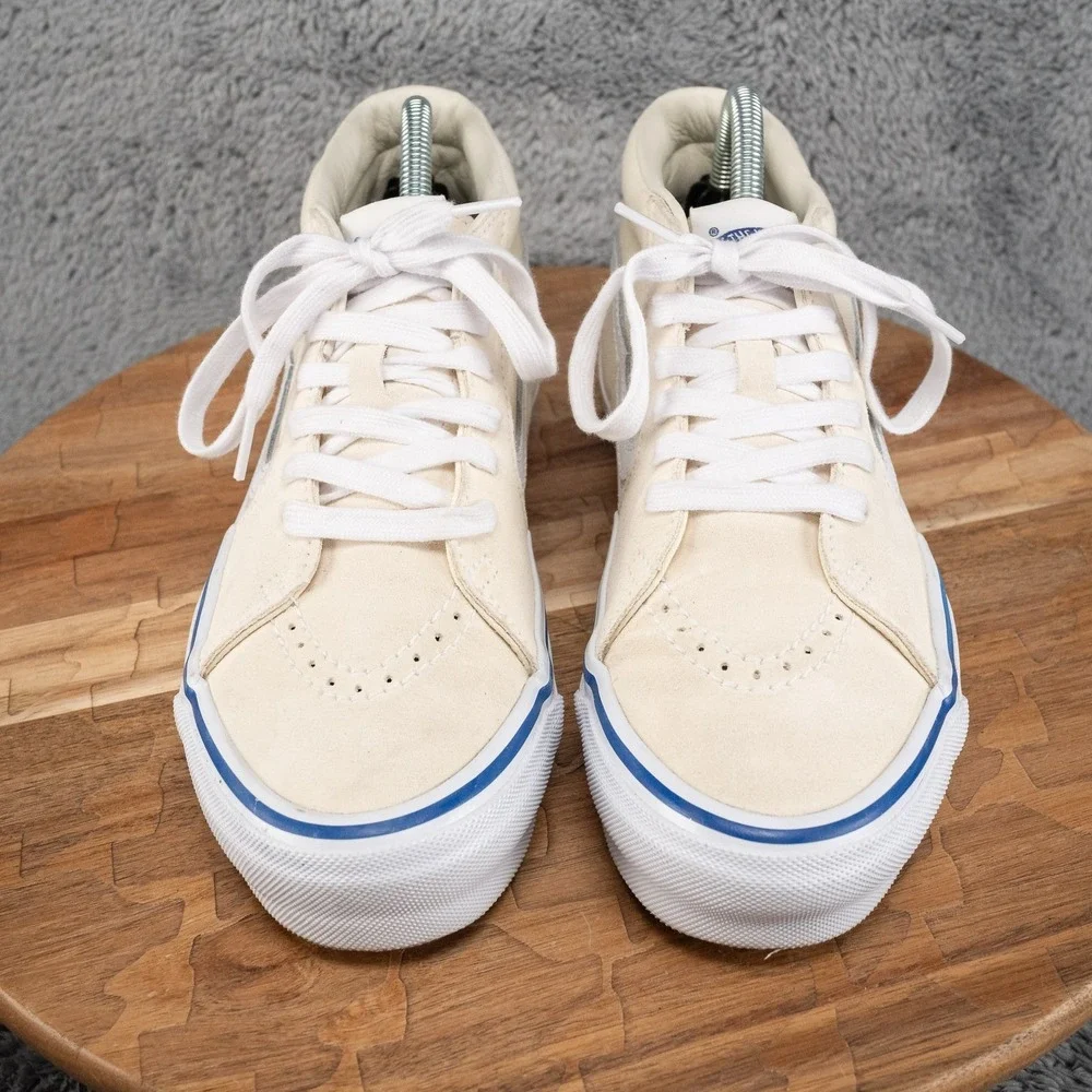 Vans Premium Skate Mid 83 Off White VN000CQQOFW Men's Size 8 Womens Size 9.5